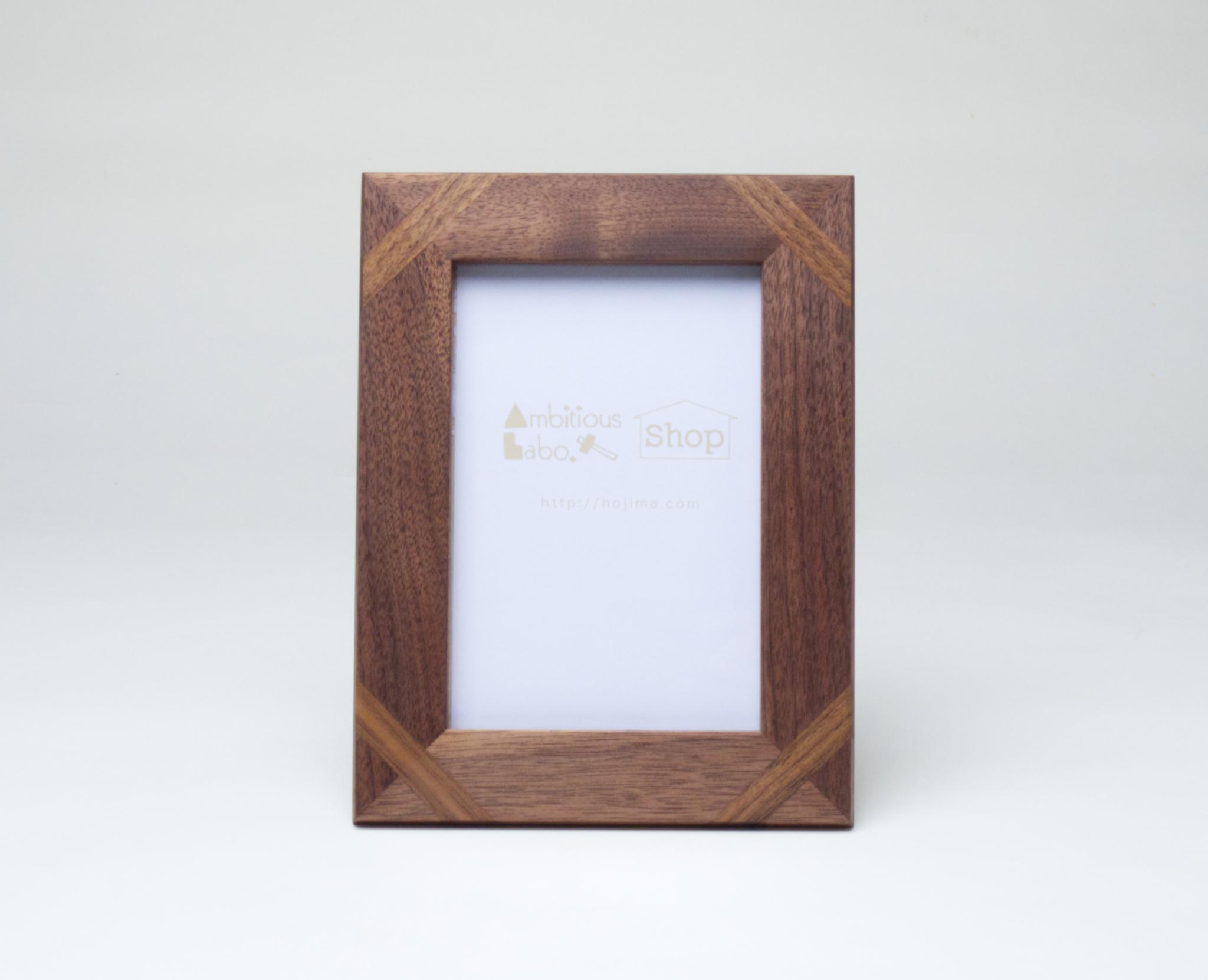 ポストカードフレーム　ブラックウォルナット材