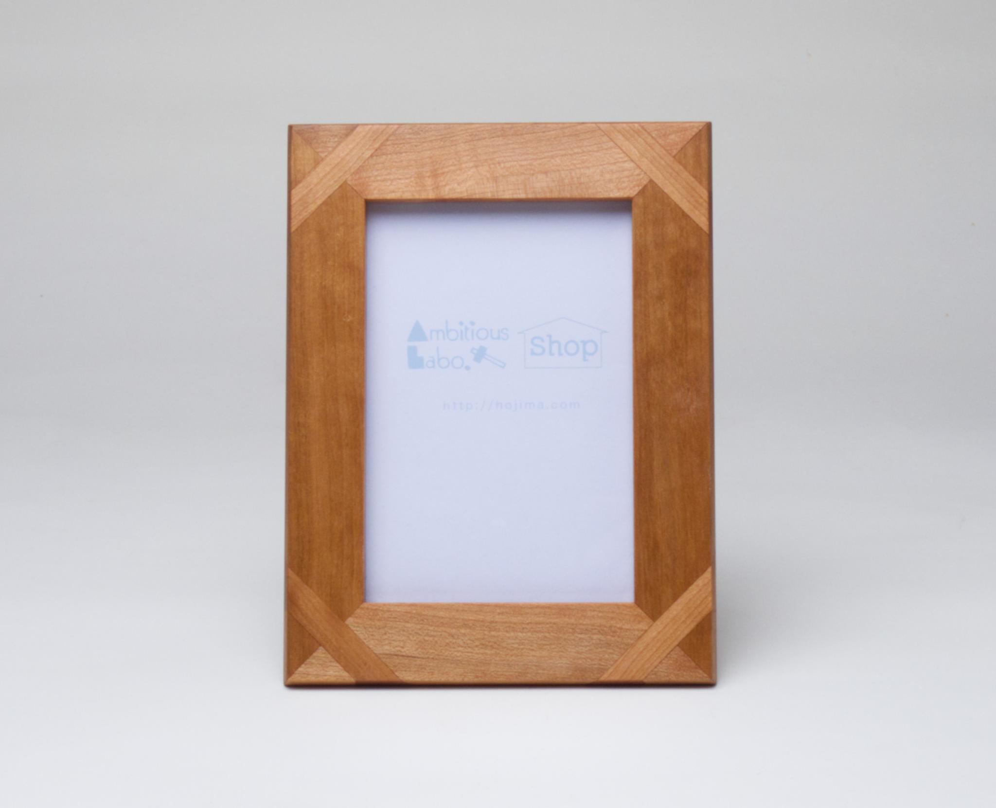 ポストカードフレーム　ブラックチェリー材