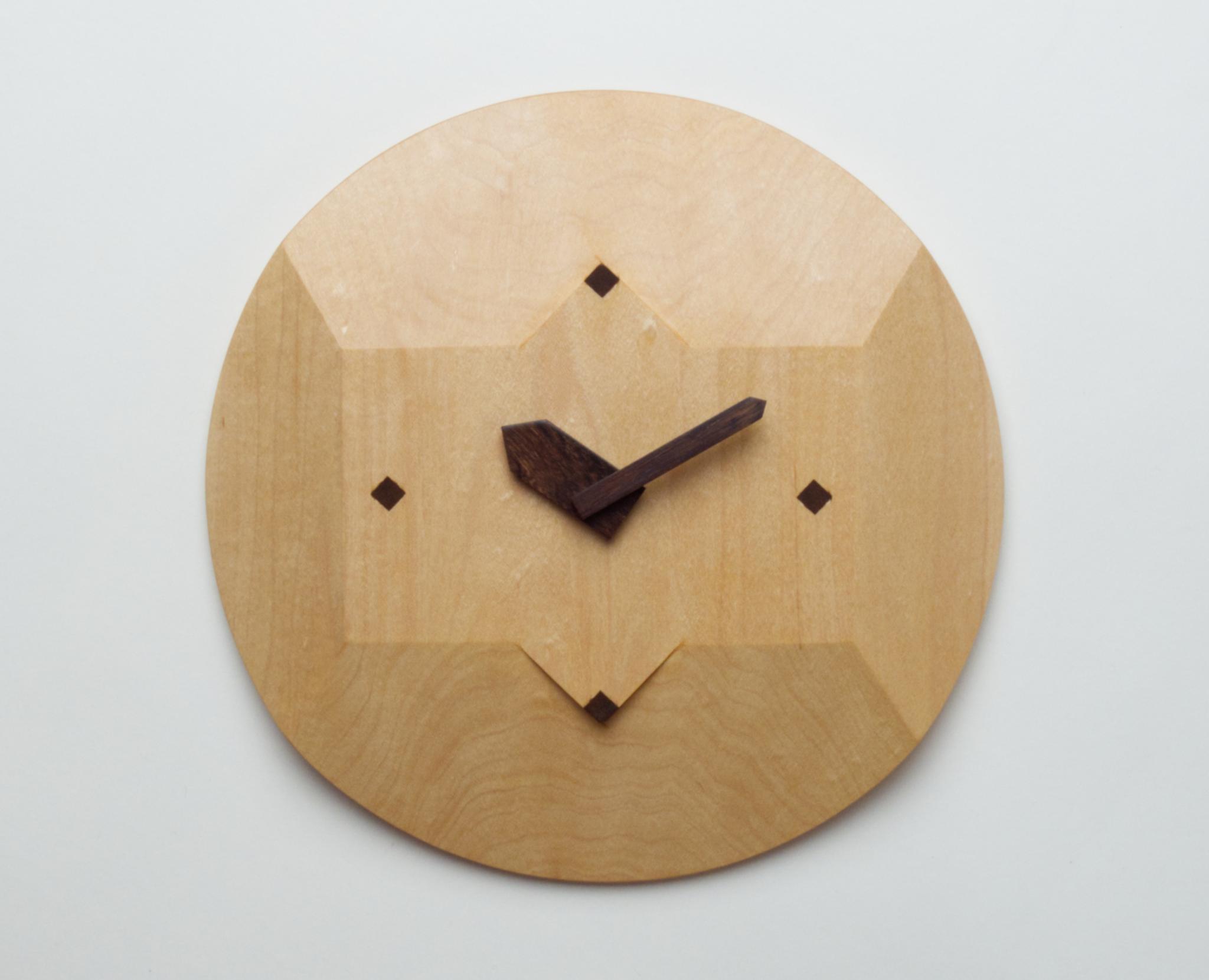 掛け時計　Rondo　メープル材1枚目の画像